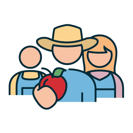 illustration producteur de pommes production europe